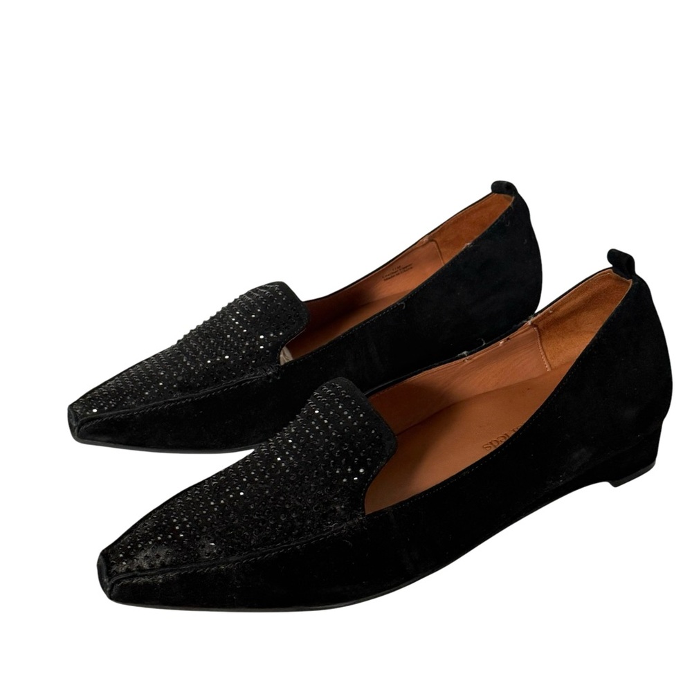 L’Amour des pieds leather flat shoes size 11M (b42)